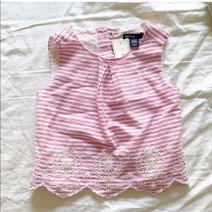 SOLD**BNWT Baby GAP pink stripped top